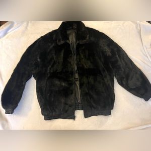 Men’s Reversible Mink & Leather Jacket
